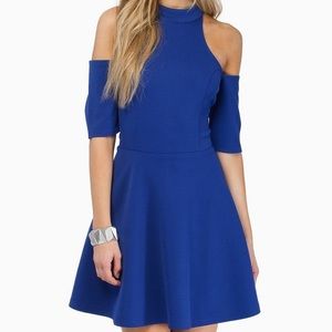 Tobi Vindy Cold Shoulder Skater Dress